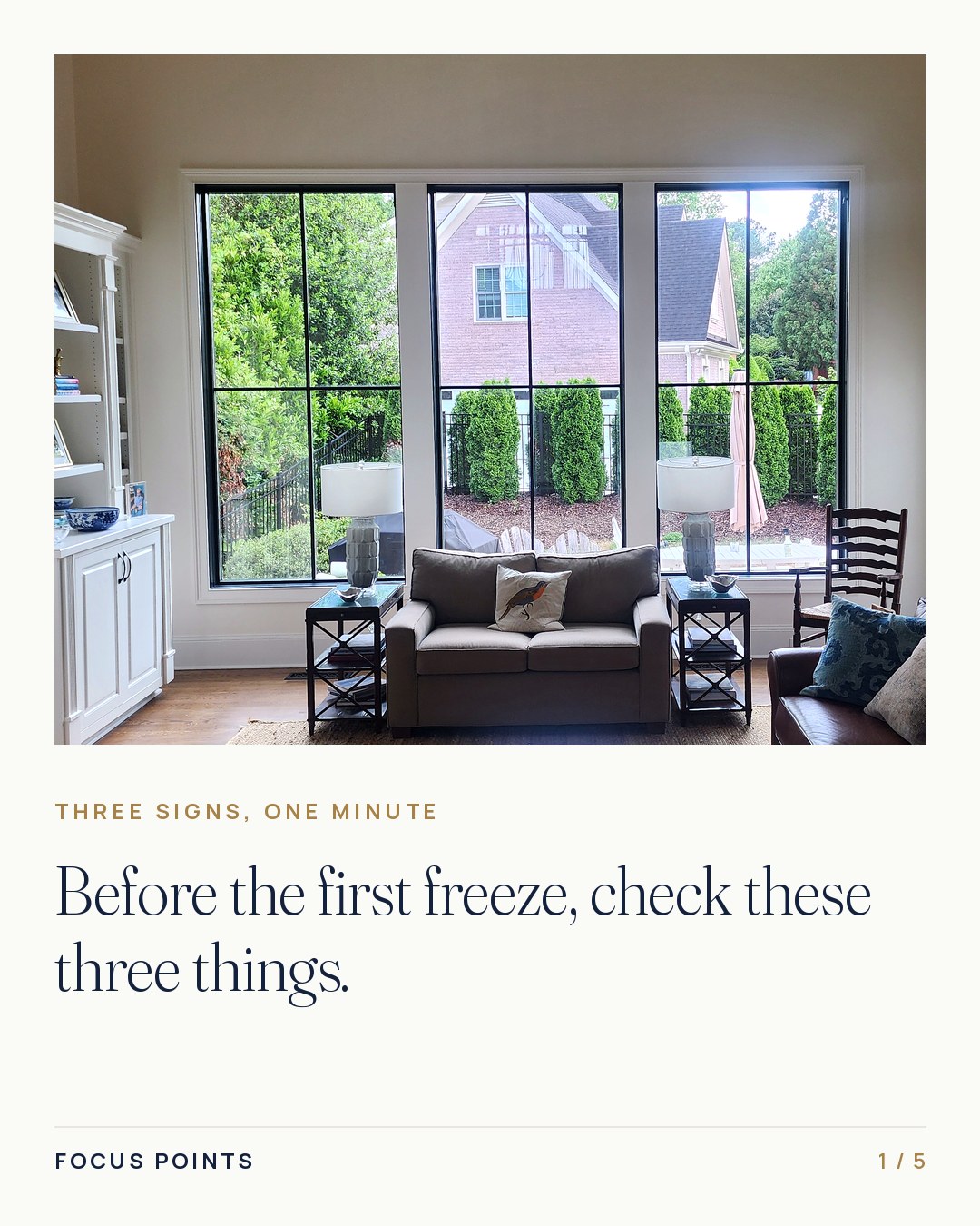Focus Points carousel cover: before the first freeze, check these three things